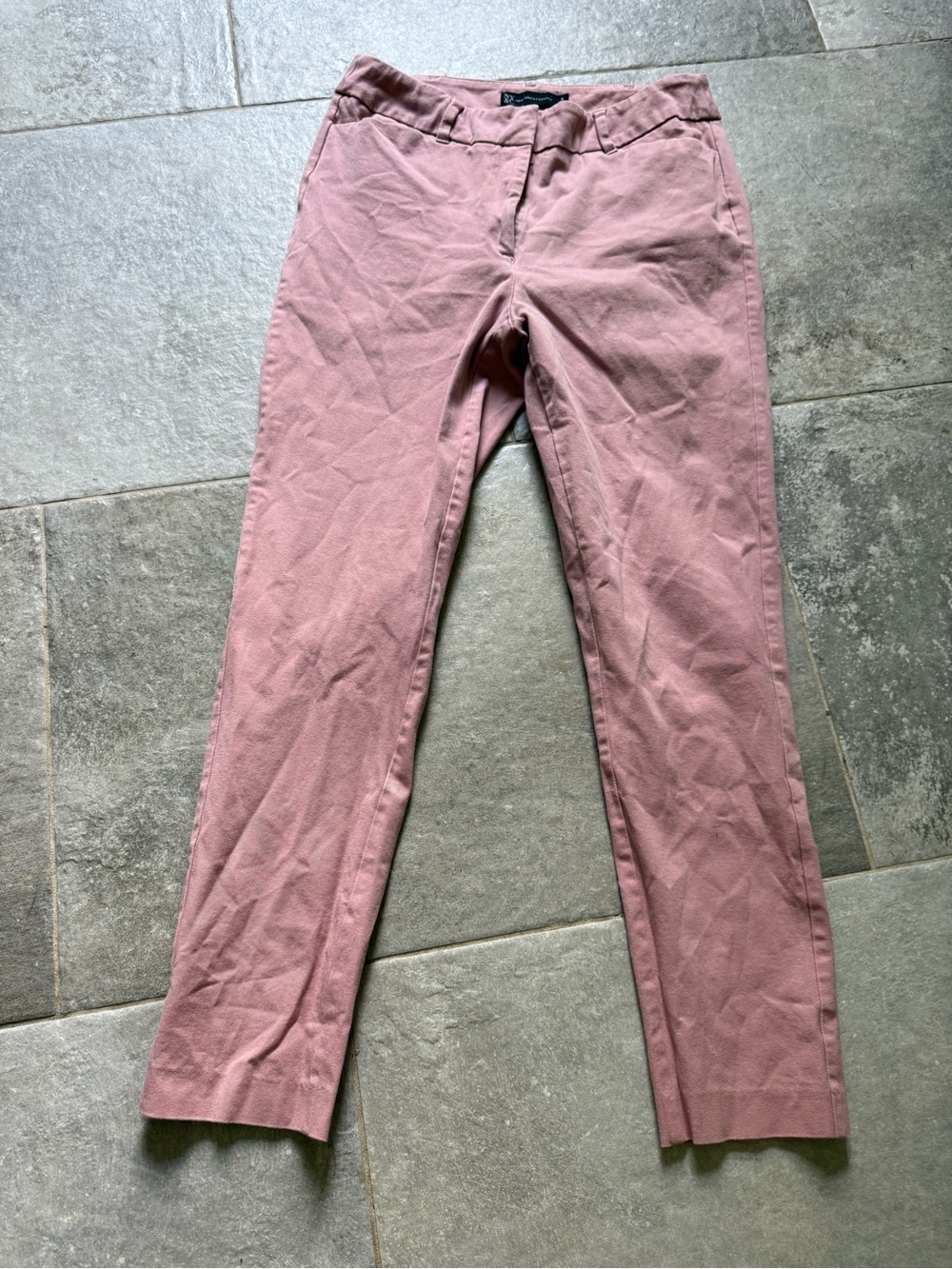 New York & Company Rose Pink Cropped Slim Jeans